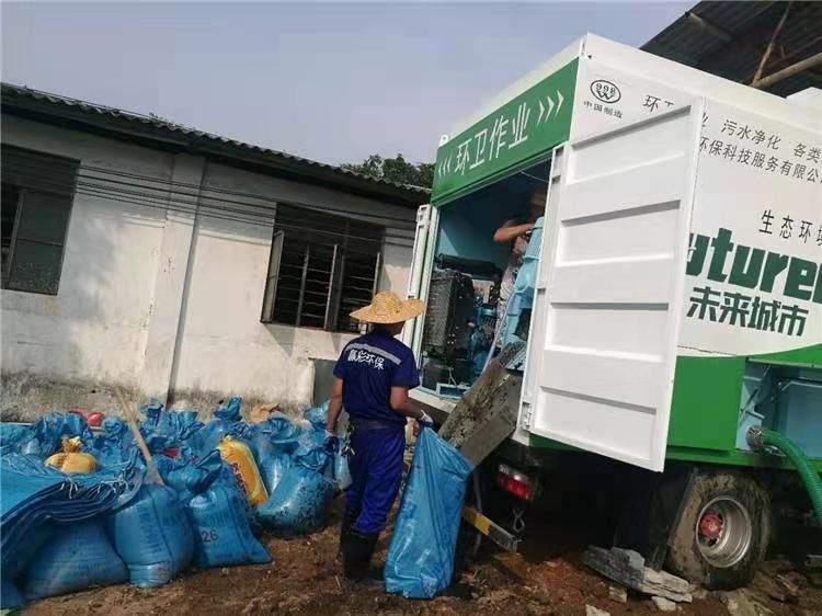 惠水工业污泥压干处理